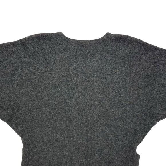 Cynthia Rowley 100% Cashmere Sweater Womens Medium Soft Gray 1/2 Sleeve Pockets - Picture 6 of 13